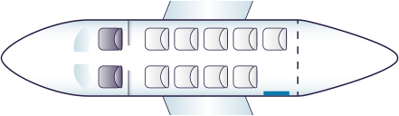 King Air A100 Seating Plan